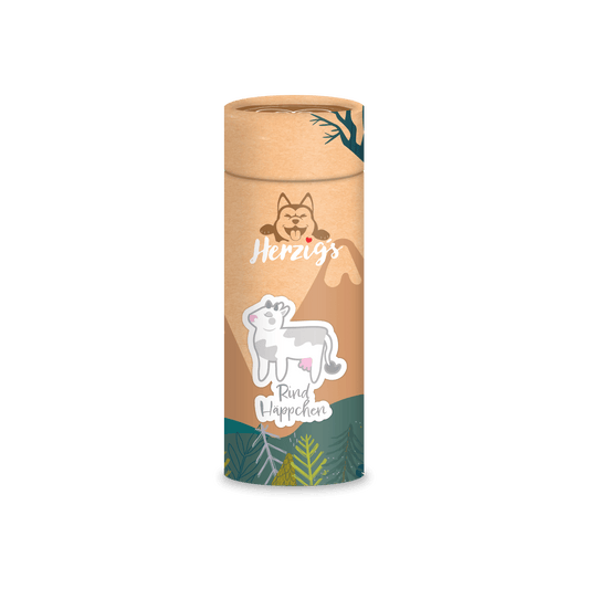 Rinder Häppchen Leckerlies Tierfutter Hundehäppchen mit Inhalt - Hundefutter bei Herzigs Petfood