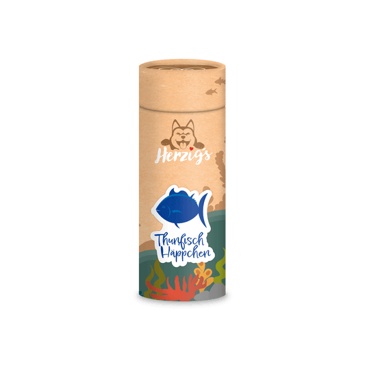 Thunfischhäppchen Leckerlies Tierfutter Hundehäppchen mit Inhalt - Hundefutter bei Herzigs Petfood