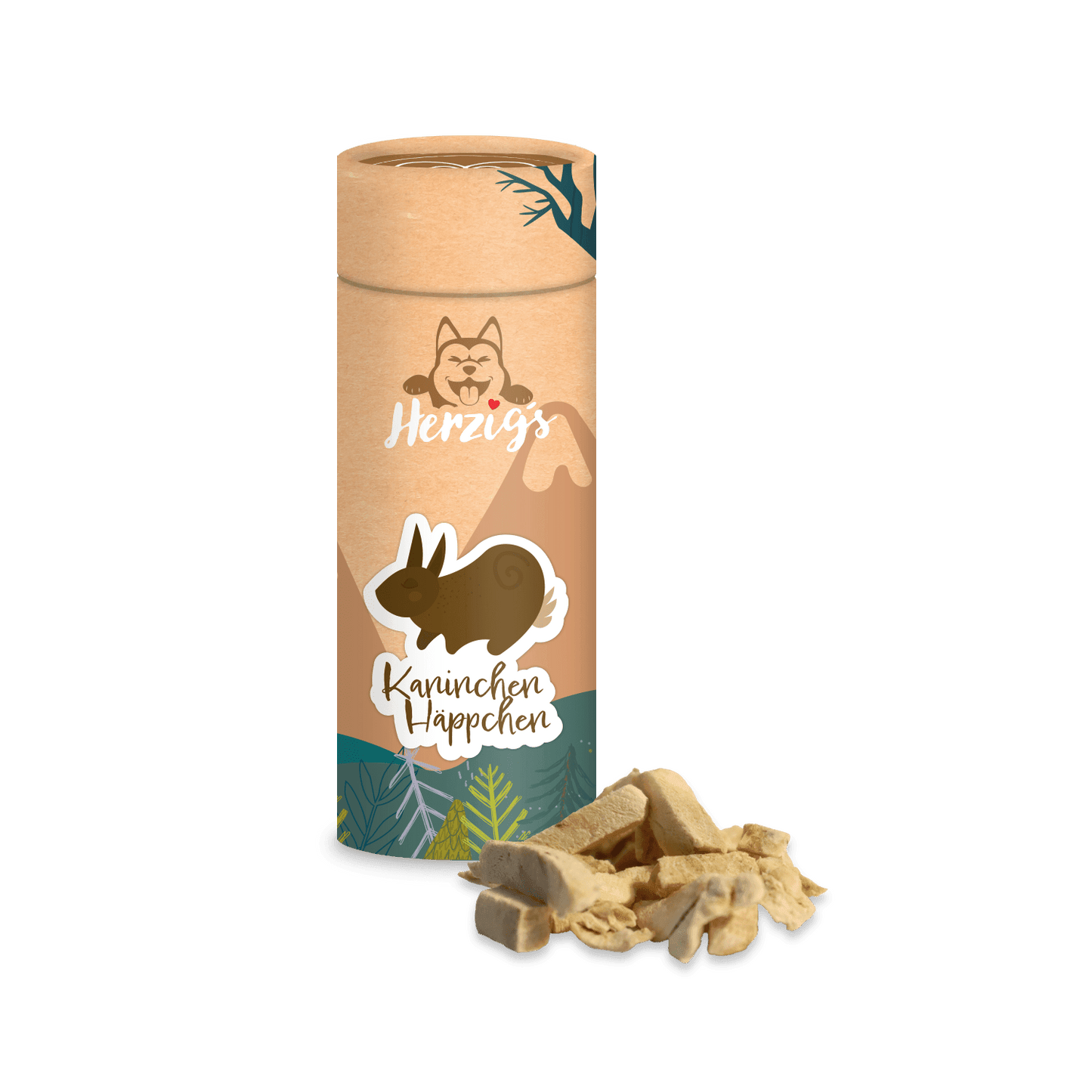 Kaninchen Häppchen Leckerlies Tierfutter Hundehäppchen mit Inhalt - Hundefutter bei Herzigs Petfood