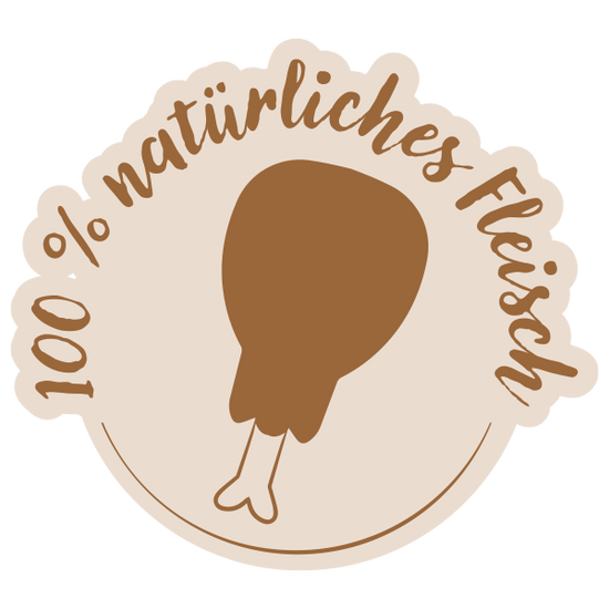100% natürliches Fleisch im Hundefutter