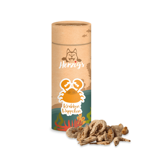 Krabben Häppchen Leckerlies Tierfutter Hundehäppchen mit Inhalt - Hundefutter bei Herzigs Petfood