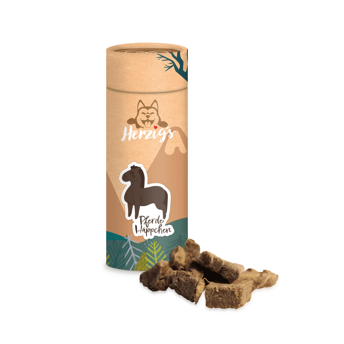 Pferde Häppchen Leckerlies Tierfutter Hundehäppchen mit Inhalt - Hundefutter bei Herzigs Petfood